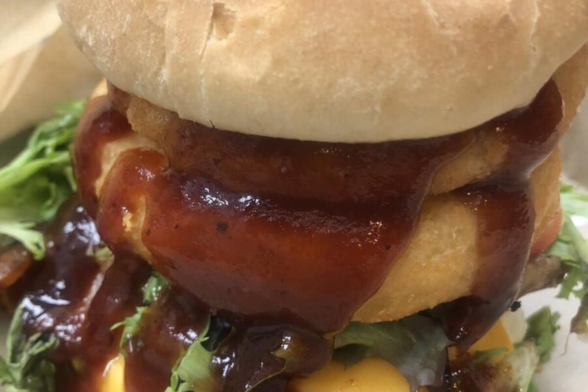 The Big Smokey burger at The Gobbler Grub and Pub